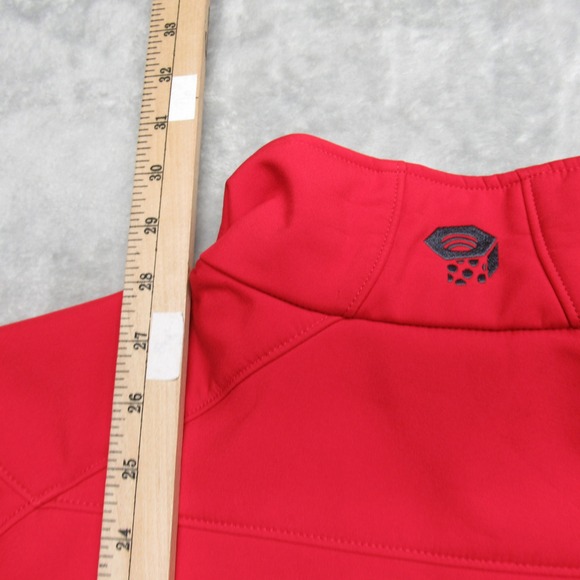 Mountain Hardwear Jacket Mens Large Red Softshell Water Resistant‎ Windstopper - Picture 15 of 16